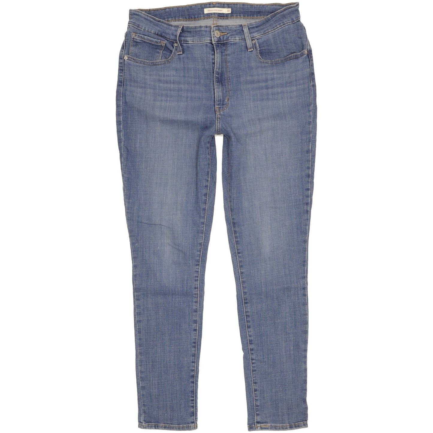 Levi's 721 Blue Skinny Slim Stretch Jeans High Waisted W33 L30