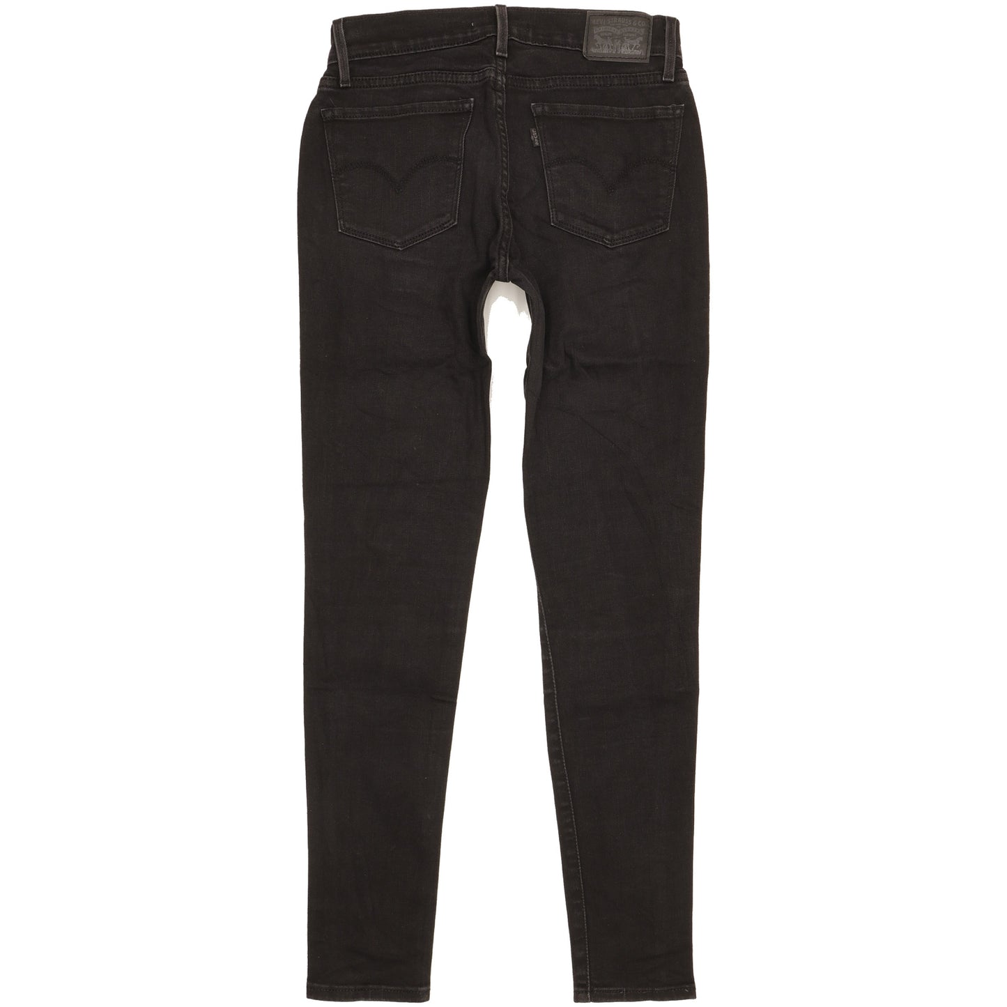 Levi's 710 Super Women Black Skinny Slim Stretch Jeans W28 L29