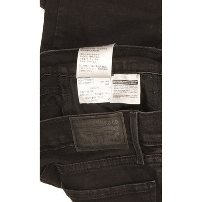 Levi's 710 Super Women Black Skinny Slim Stretch Jeans W28 L29