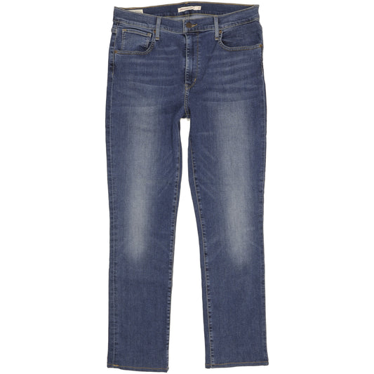 Levi's 724 Blue Straight Slim Stretch Jeans High Waisted W32 L29