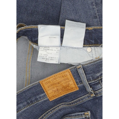 Levi's 724 Blue Straight Slim Stretch Jeans High Waisted W32 L29
