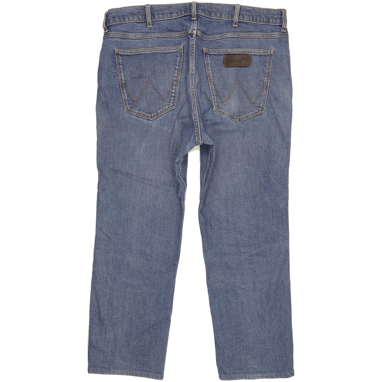 Wrangler Greensboro Men Blue Straight Regular Stretch Jeans W38 L27