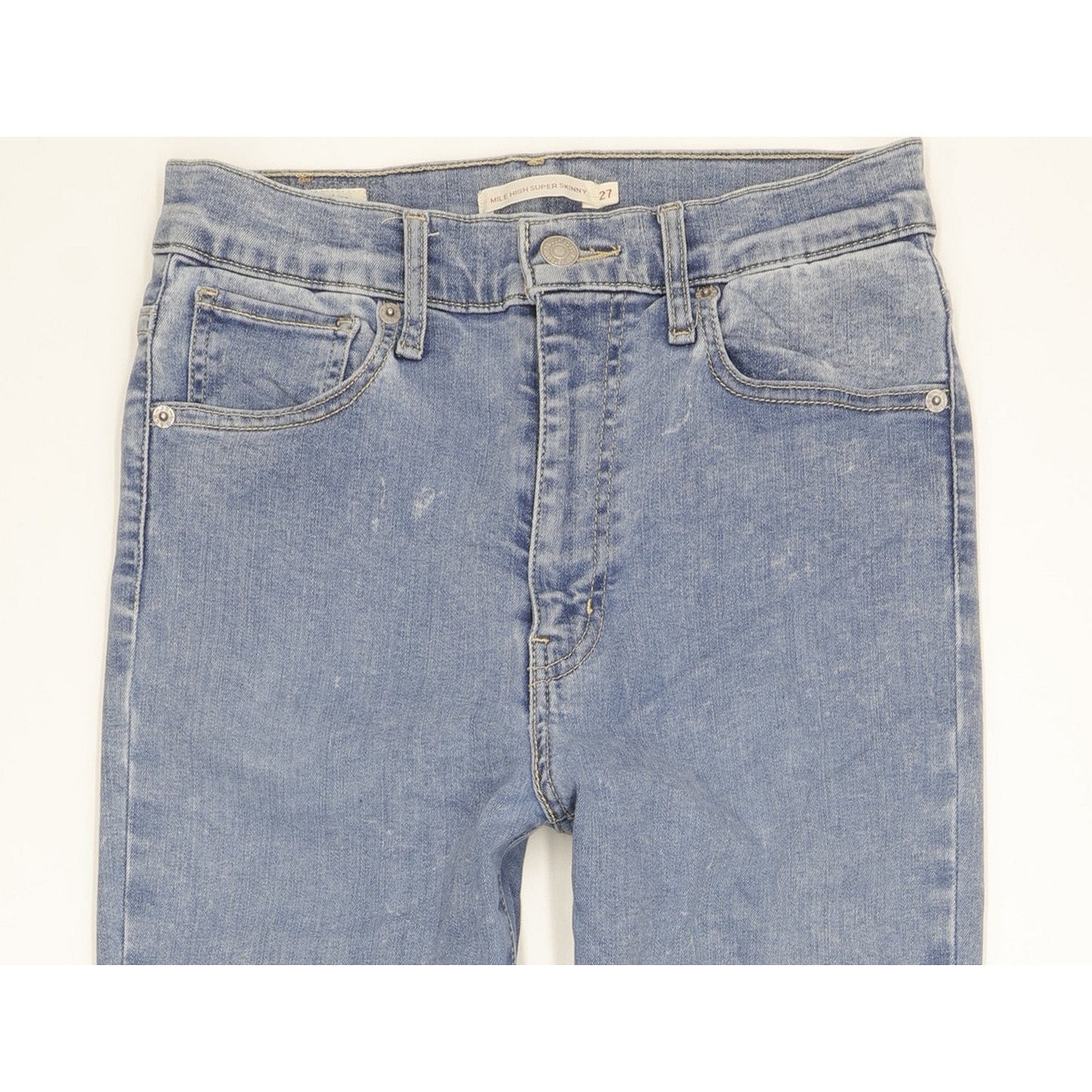 Levi's Mile Blue Skinny Slim Stretch Jeans High Waisted W27 L30