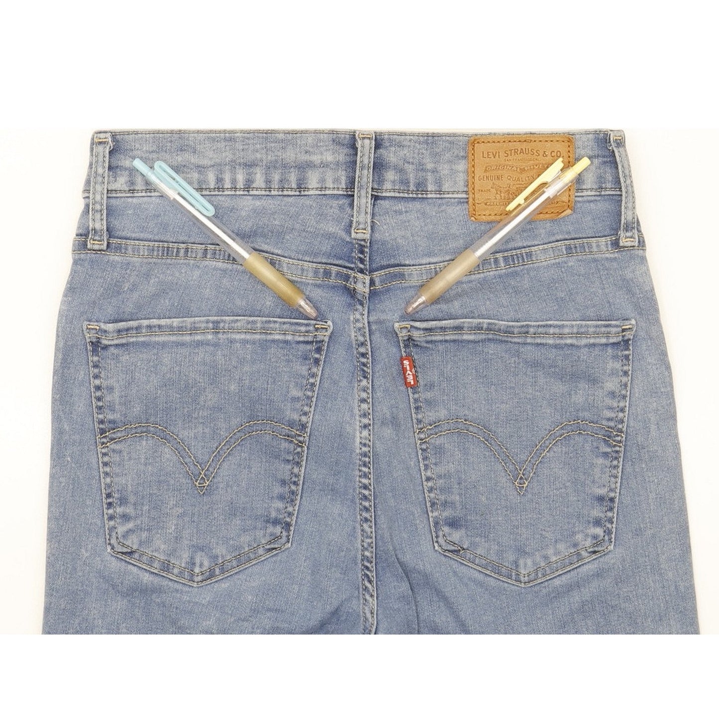 Levi's Mile Blue Skinny Slim Stretch Jeans High Waisted W27 L30