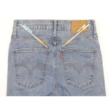 Levi's Mile Blue Skinny Slim Stretch Jeans High Waisted W27 L30