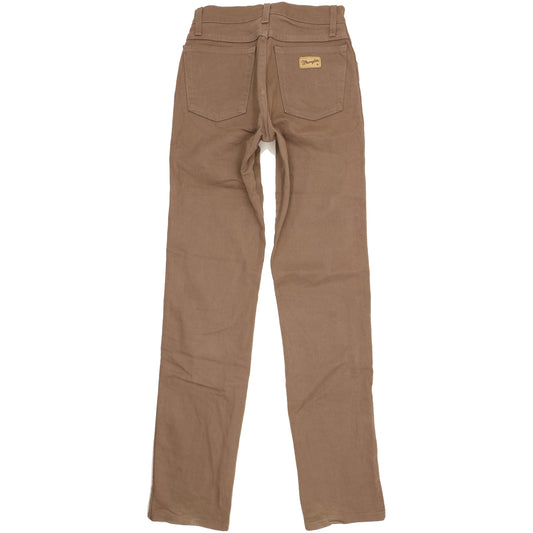 Wrangler Texas Men Brown Straight Regular Stretch Jeans W28 L36