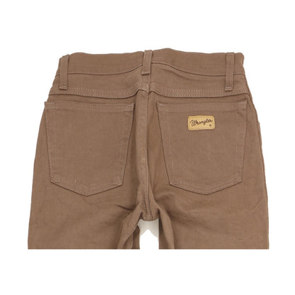 Wrangler Texas Men Brown Straight Regular Stretch Jeans W28 L36