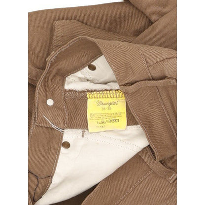 Wrangler Texas Men Brown Straight Regular Stretch Jeans W28 L36