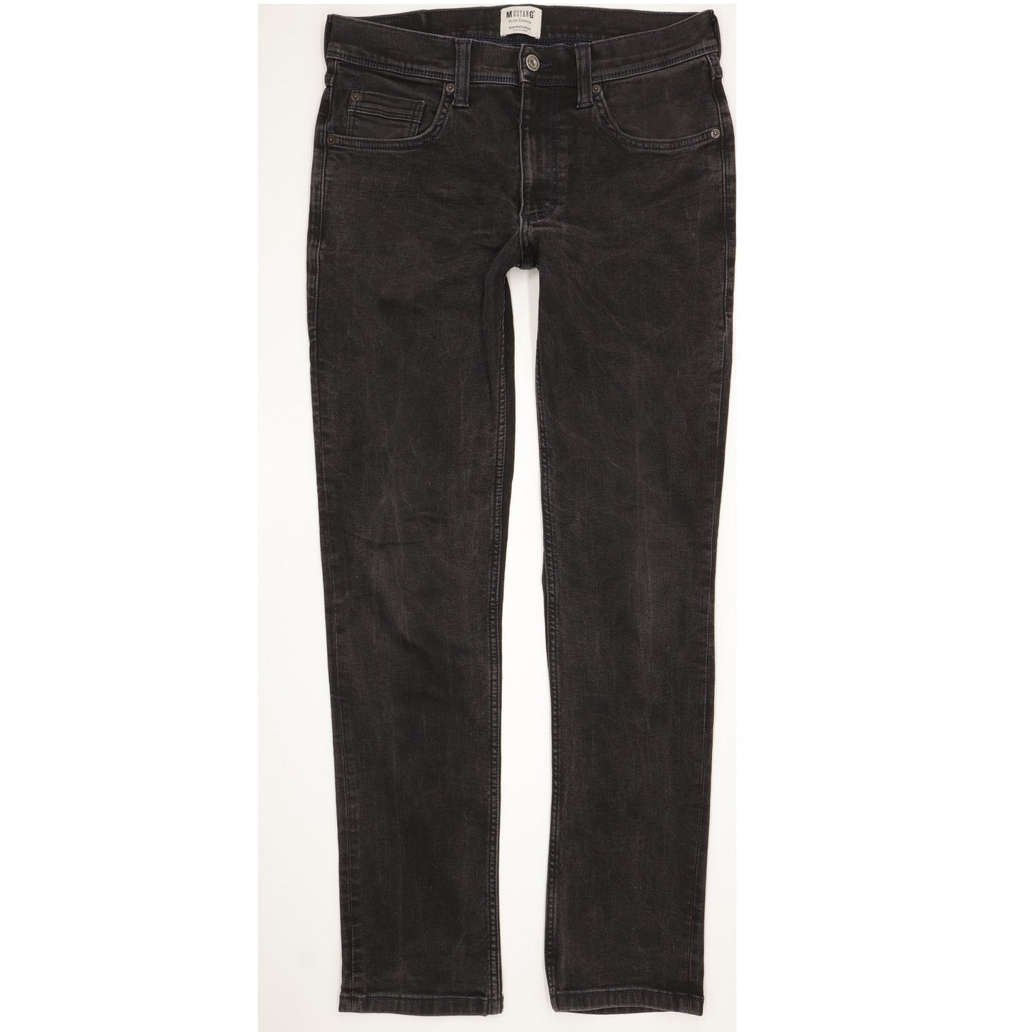 Mustang Washington Men Black Straight Regular Jeans W32 L32