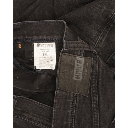 Mustang Washington Men Black Straight Regular Jeans W32 L32