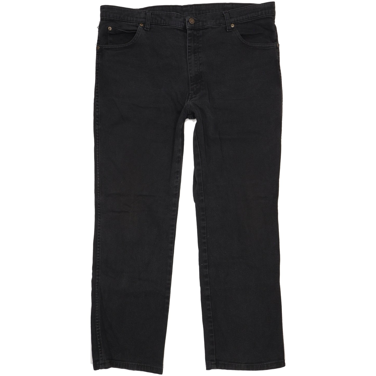 Wrangler Durable Quality Men Black Straight Regular Jeans W40 L30