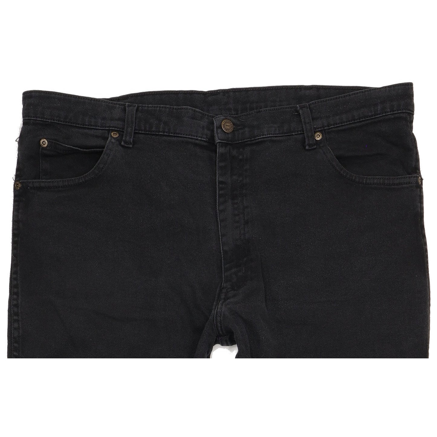 Wrangler Durable Quality Men Black Straight Regular Jeans W40 L30
