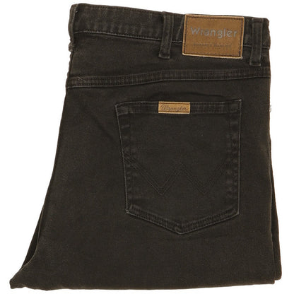 Wrangler Durable Quality Men Black Straight Regular Jeans W40 L30