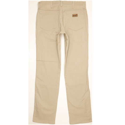 Wrangler Texas Men Beige Straight Regular Stretch Jeans W34 L34
