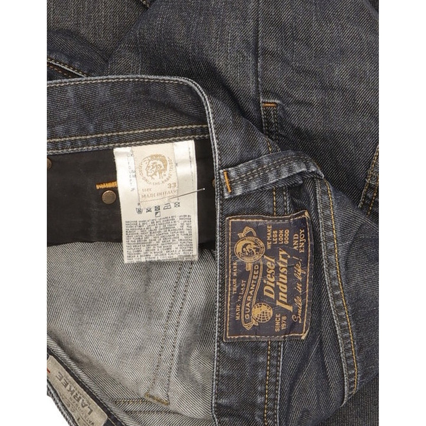 Diesel Larkee Men Blue Straight Regular Jeans W33 L30