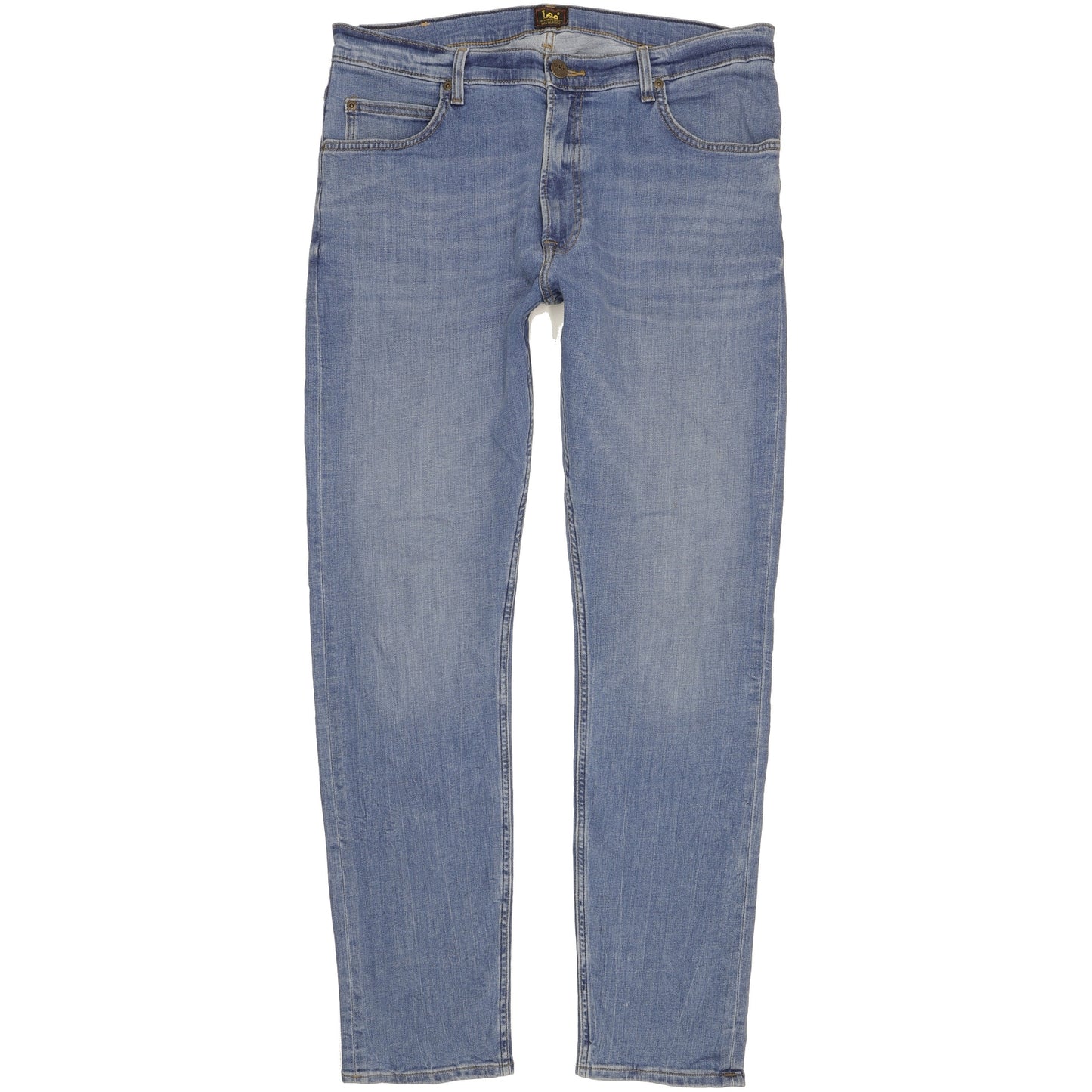Lee Rider Men Blue Straight Regular Stretch Jeans W34 L32