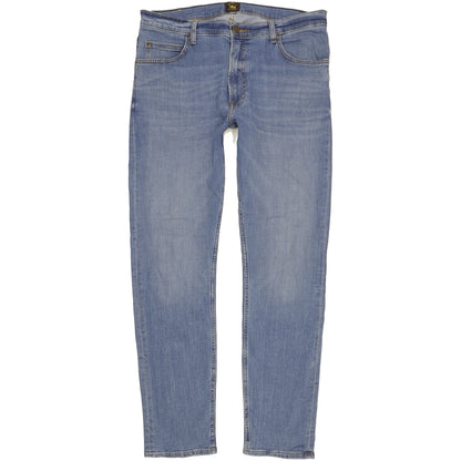 Lee Rider Men Blue Straight Regular Stretch Jeans W34 L32