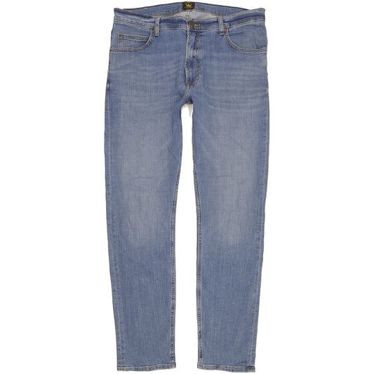 Lee Rider Men Blue Straight Regular Stretch Jeans W34 L32