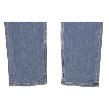 Lee Rider Men Blue Straight Regular Stretch Jeans W34 L32