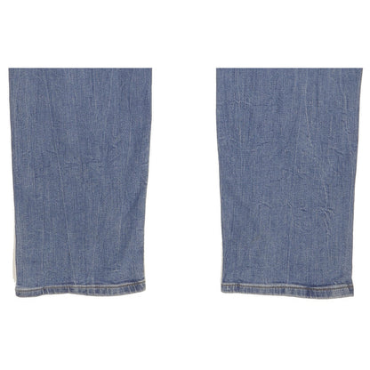 Lee Rider Men Blue Straight Regular Stretch Jeans W34 L32