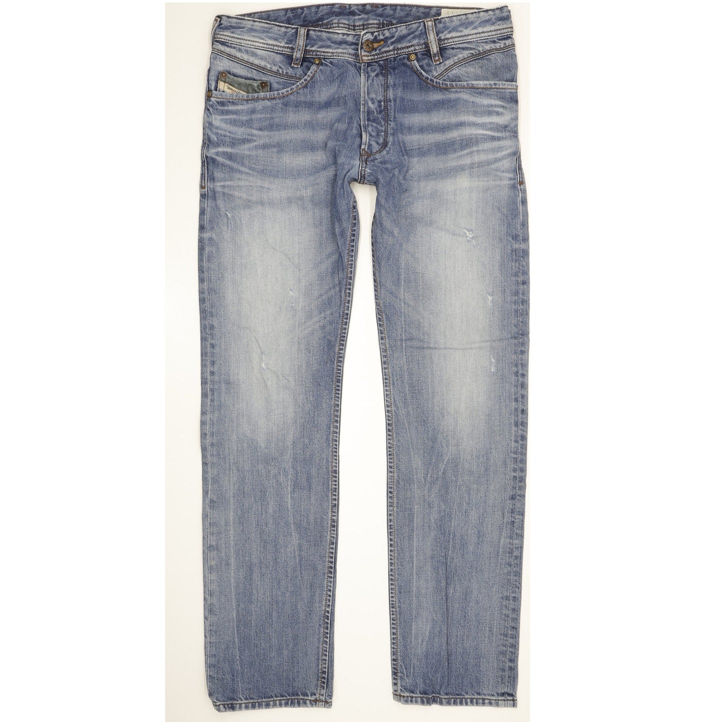 Diesel Iakop 0805Q Men Blue Tapered Slim Jeans W32 L32