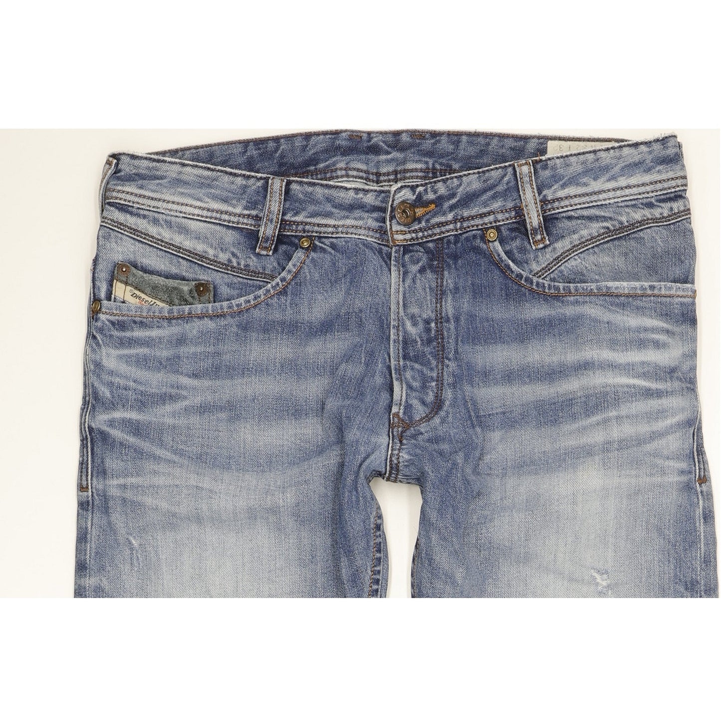 Diesel Iakop 0805Q Men Blue Tapered Slim Jeans W32 L32