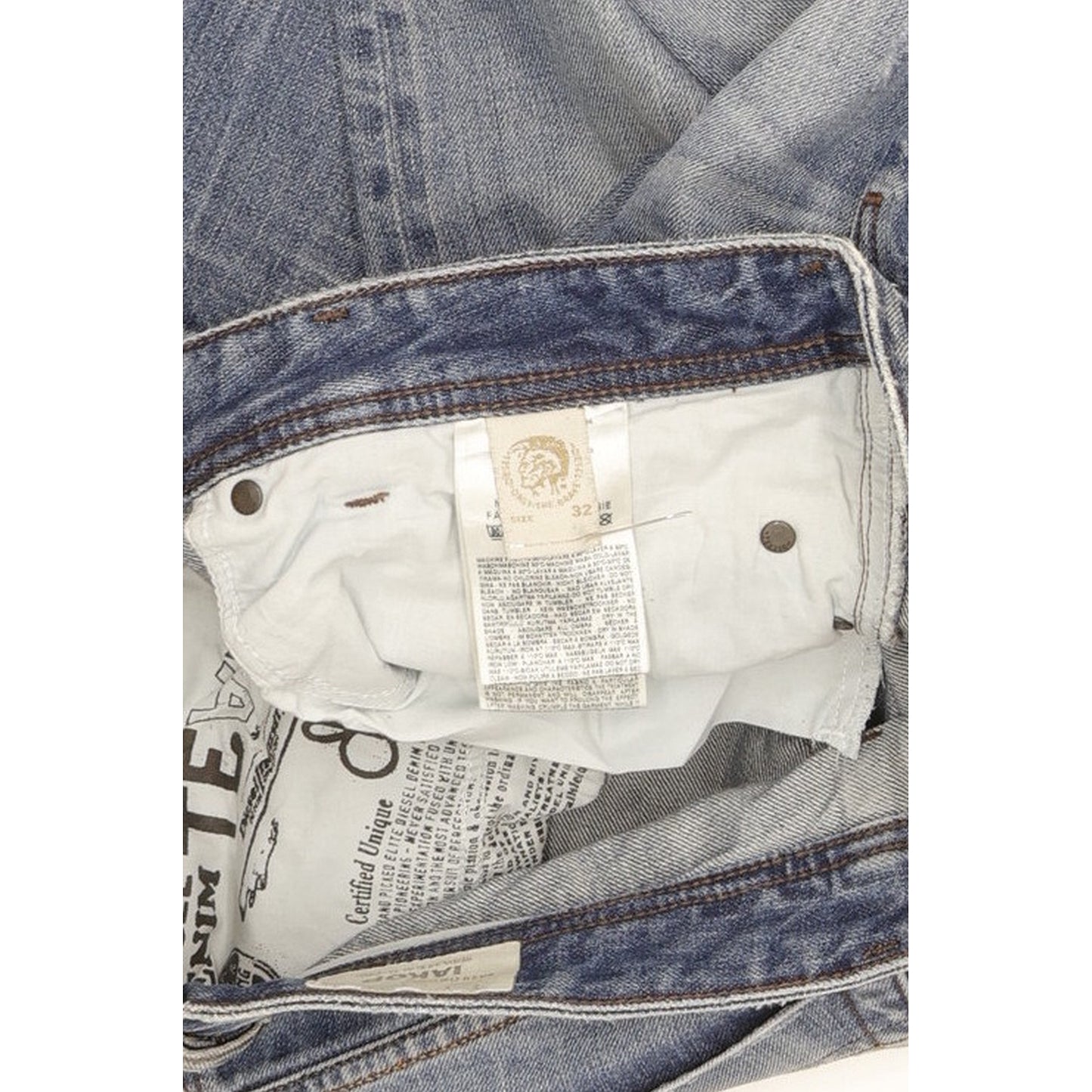Diesel Iakop 0805Q Men Blue Tapered Slim Jeans W32 L32