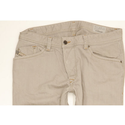 Diesel Darron 008QU Men Grey Tapered Slim Jeans W33 L30