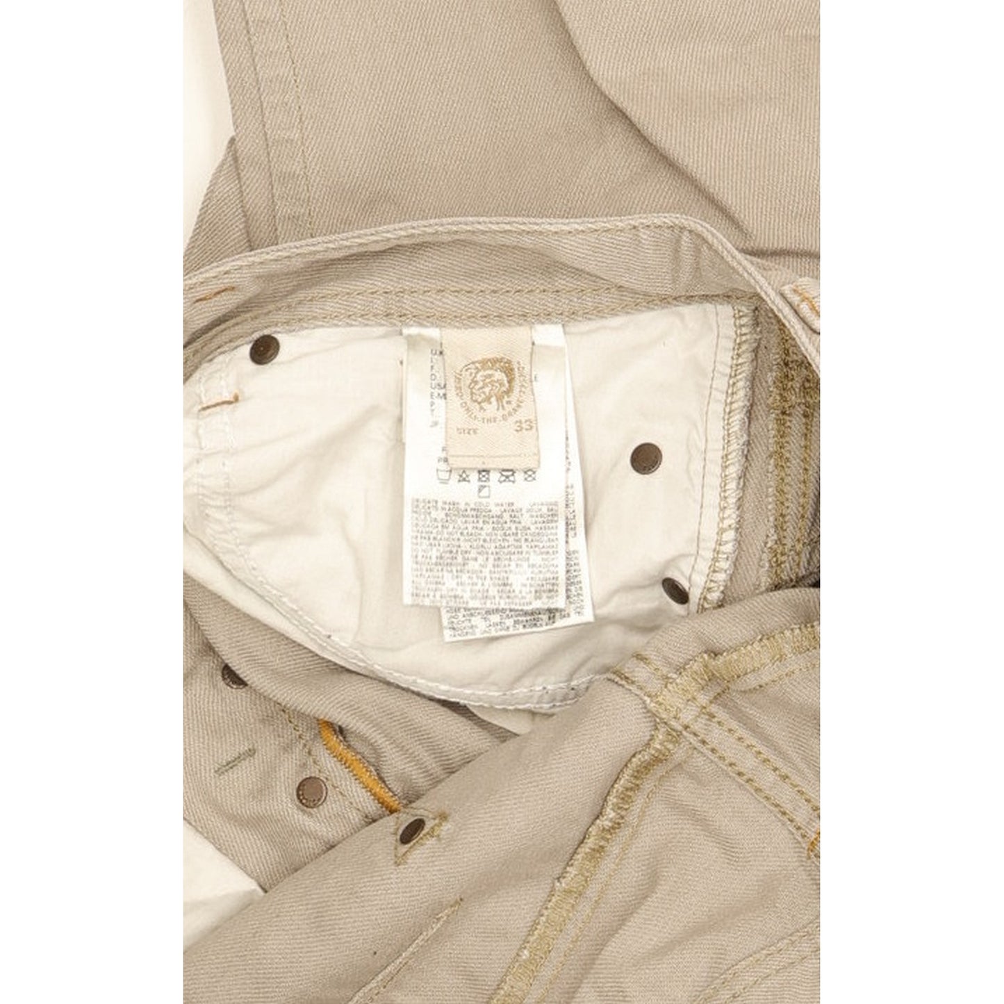 Diesel Darron 008QU Men Grey Tapered Slim Jeans W33 L30