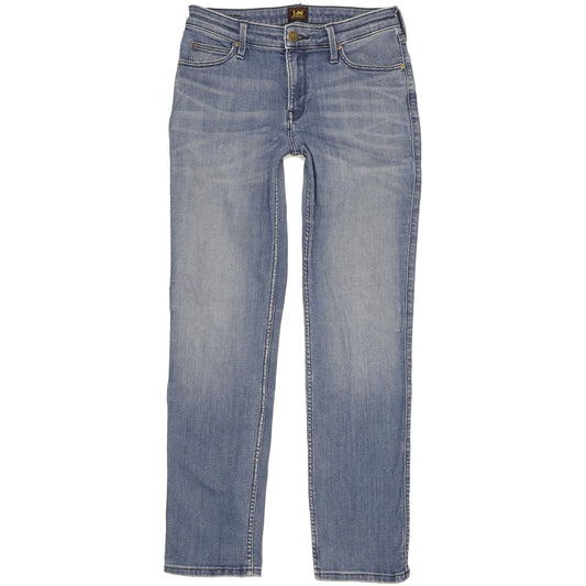 Lee Marion Women Blue Straight Regular Stretch Jeans W30 L30