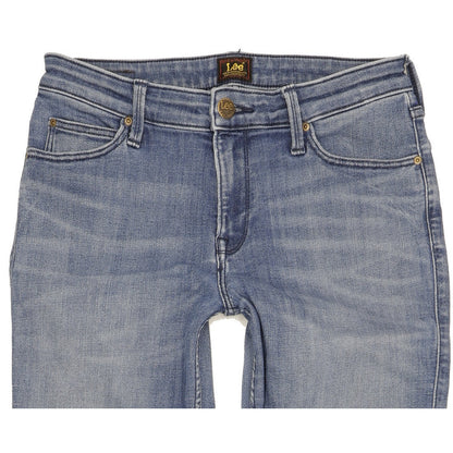 Lee Marion Women Blue Straight Regular Stretch Jeans W30 L30