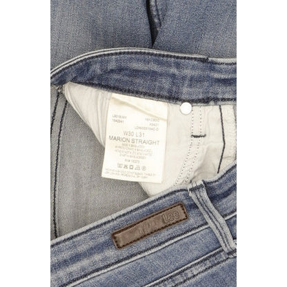 Lee Marion Women Blue Straight Regular Stretch Jeans W30 L30