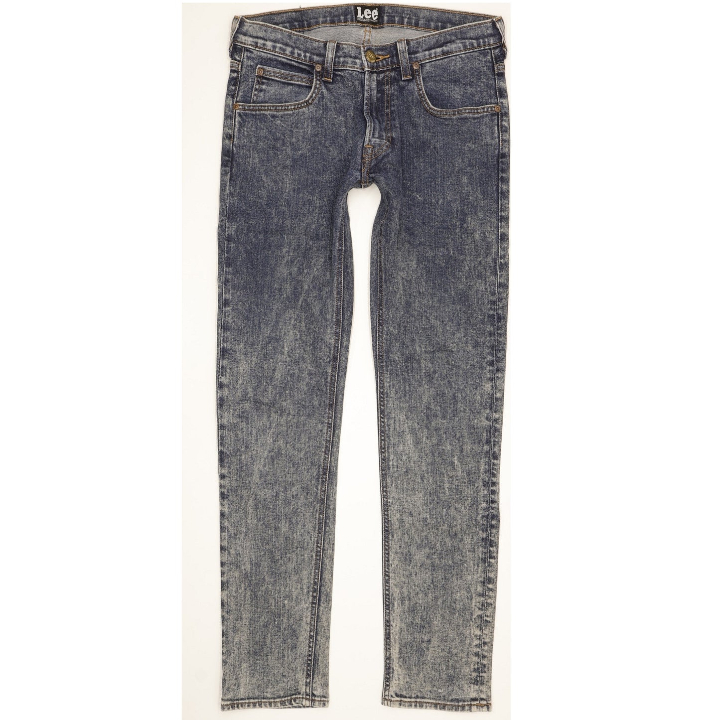 Lee Luke Men Blue Skinny Slim Stretch Jeans W30 L32