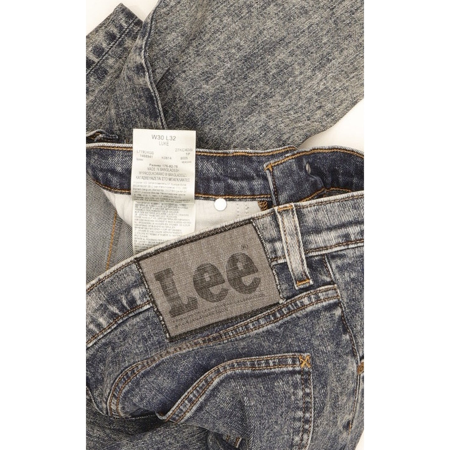 Lee Luke Men Blue Skinny Slim Stretch Jeans W30 L32