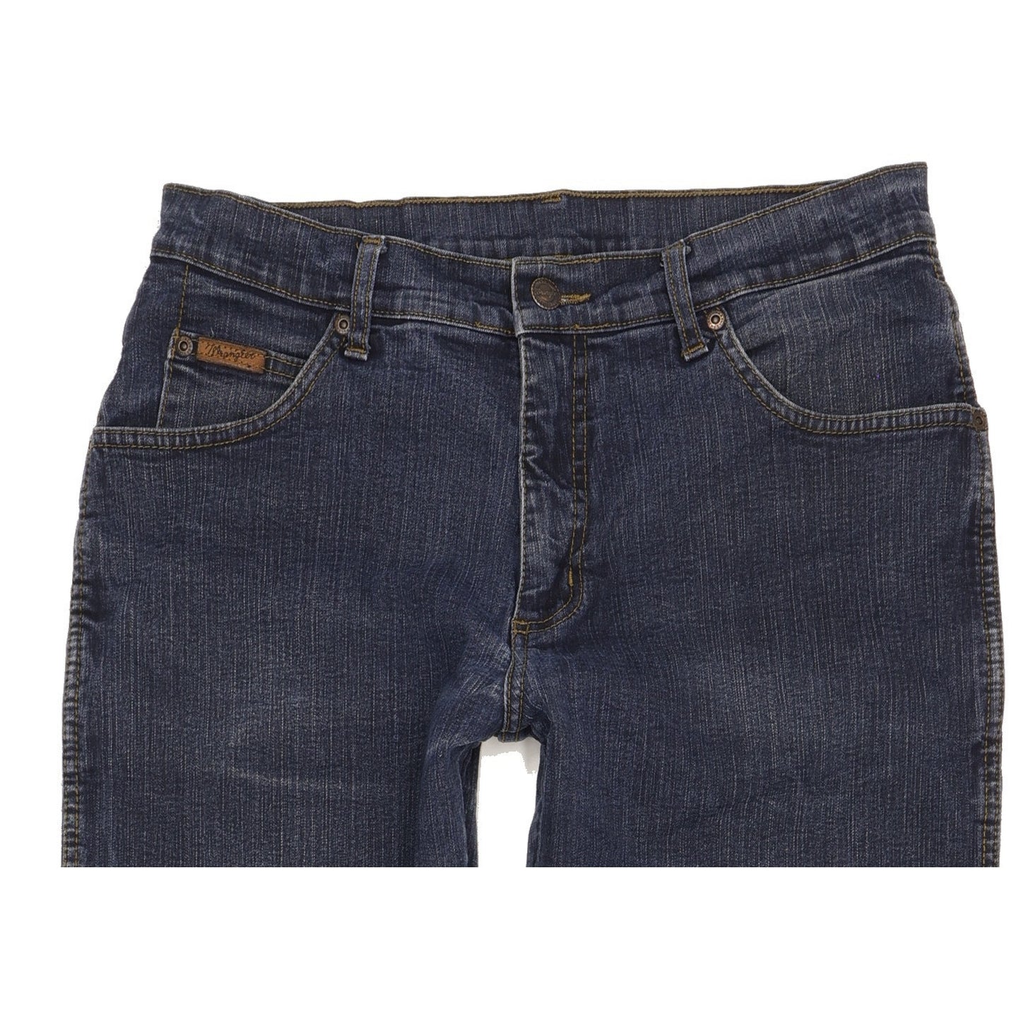 Wrangler Texas Men Blue Straight Regular Stretch Jeans W32 L34