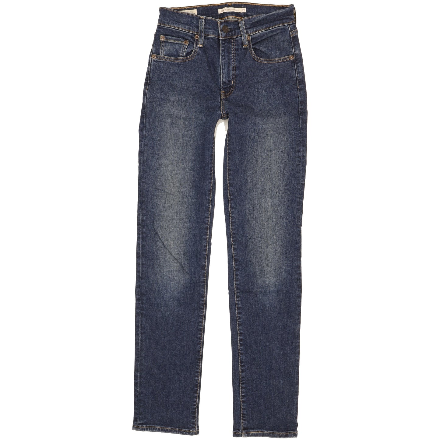 Levi's 724 Women Blue Straight Slim Stretch Jeans W25 L30