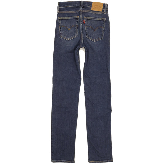 Levi's 724 Women Blue Straight Slim Stretch Jeans W25 L30