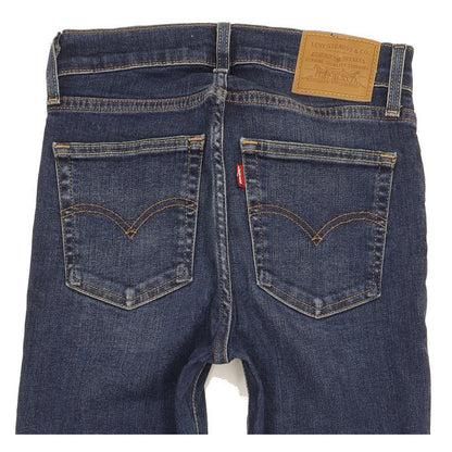Levi's 724 Women Blue Straight Slim Stretch Jeans W25 L30