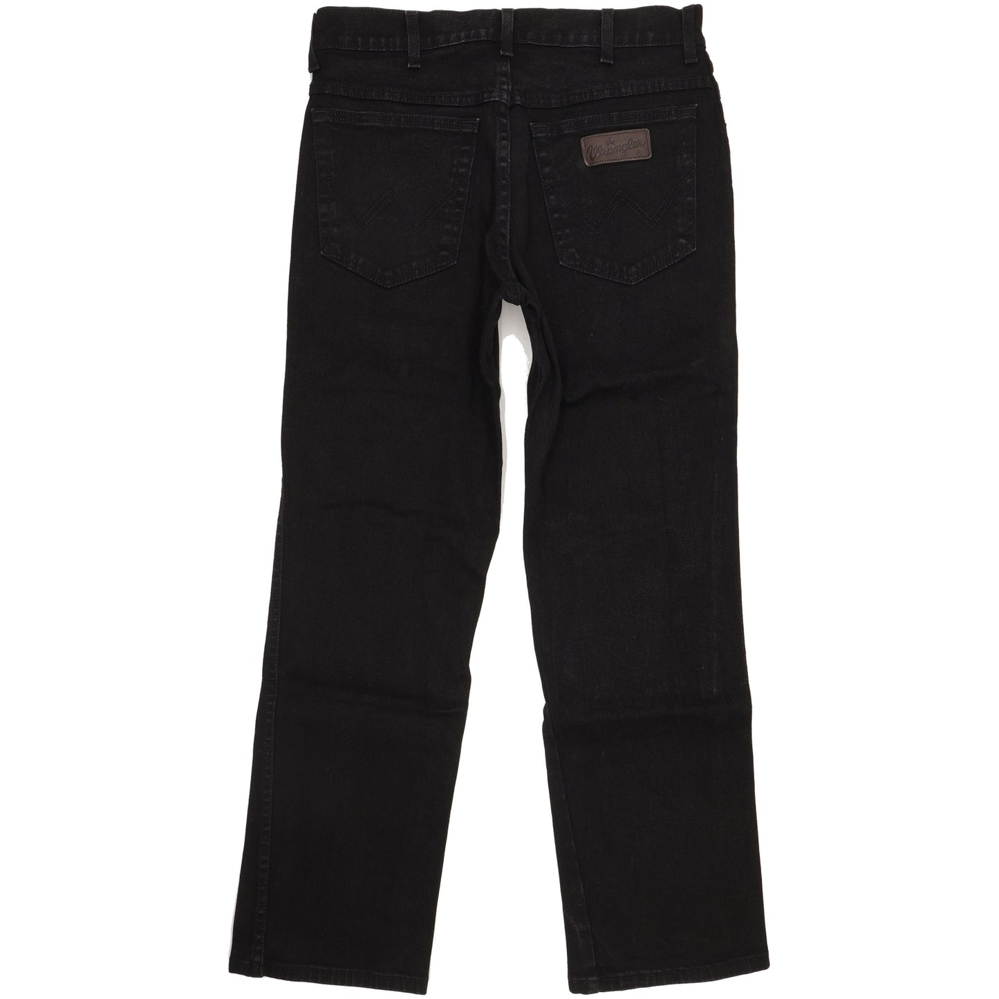 Wrangler Texas Men Black Straight Regular Stretch Jeans W32 L30