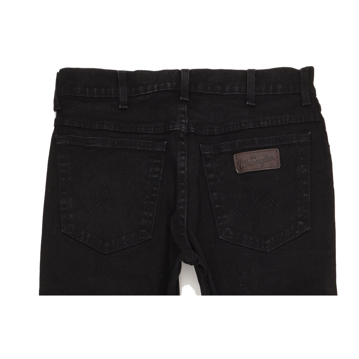 Wrangler Texas Men Black Straight Regular Stretch Jeans W32 L30