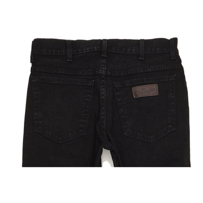Wrangler Texas Men Black Straight Regular Stretch Jeans W32 L30