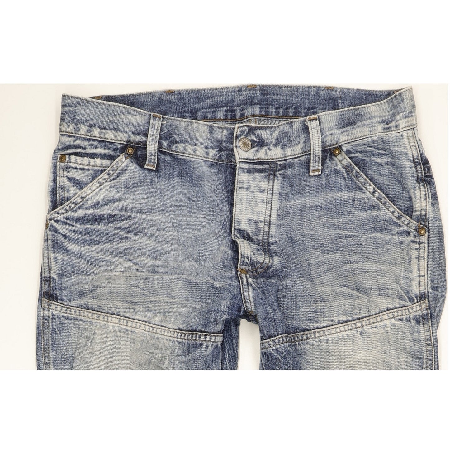 G-Star Elwood Men Blue Straight Regular Jeans W33 L32