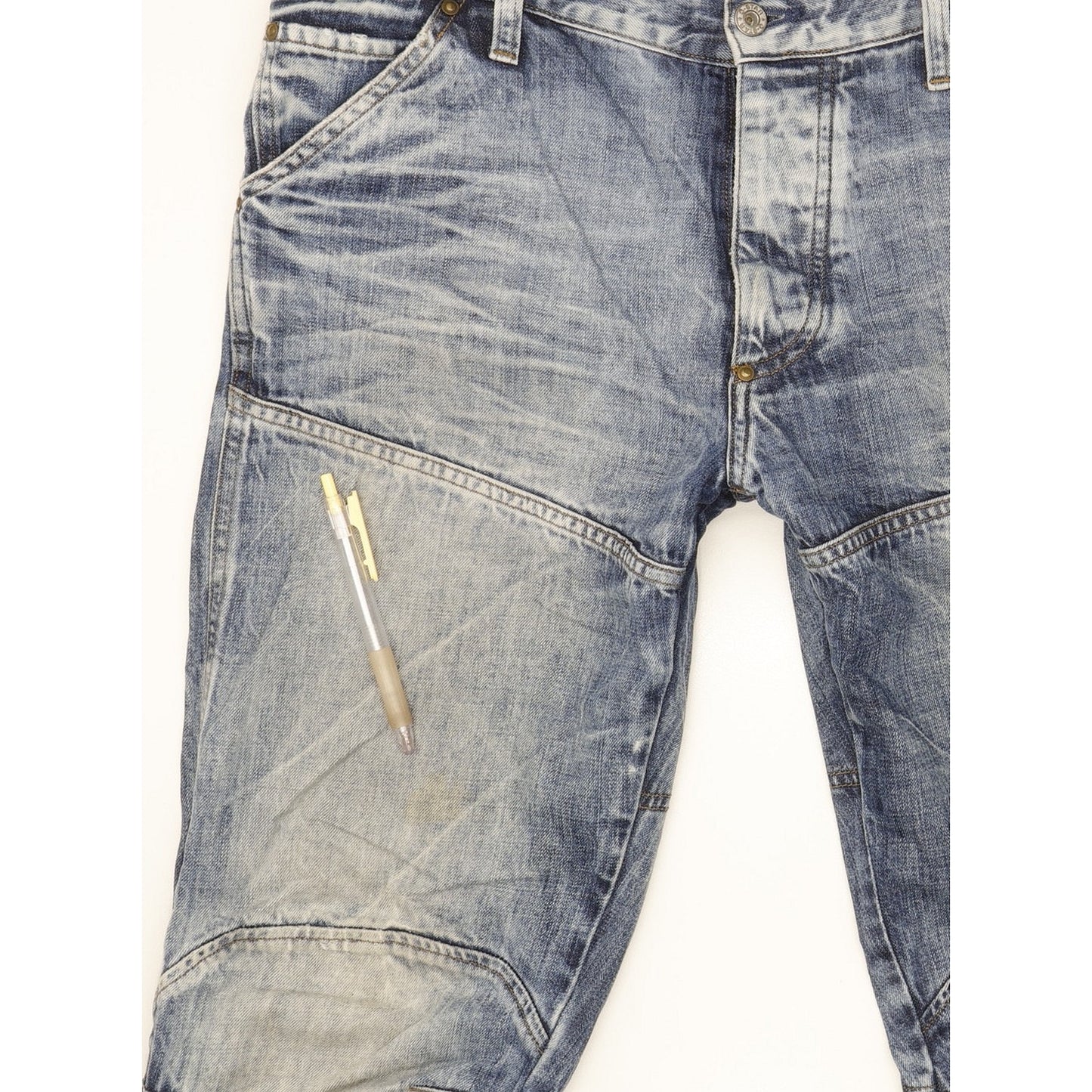 G-Star Elwood Men Blue Straight Regular Jeans W33 L32