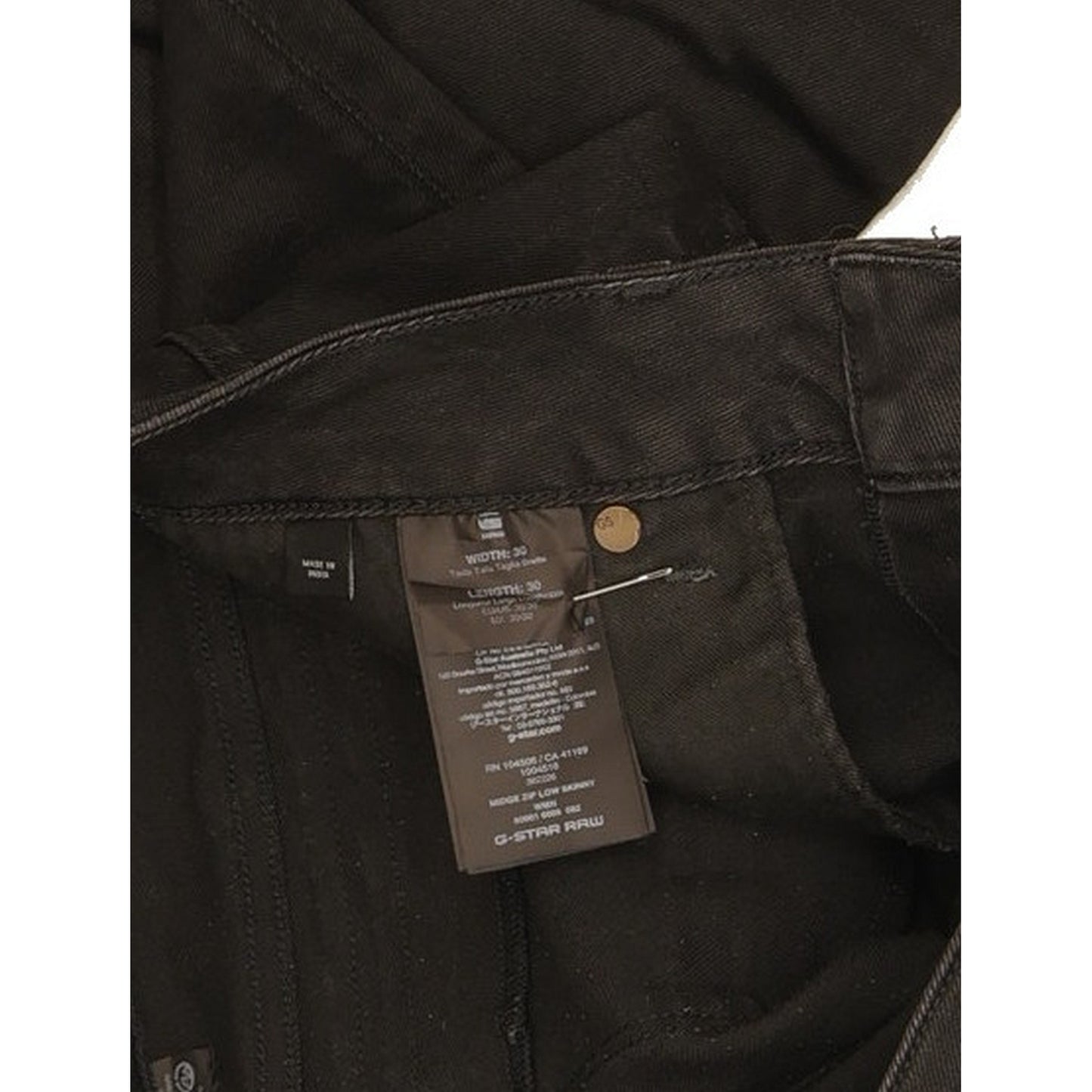 G-Star Midge Women Black Skinny Slim Stretch Jeans W30 L29
