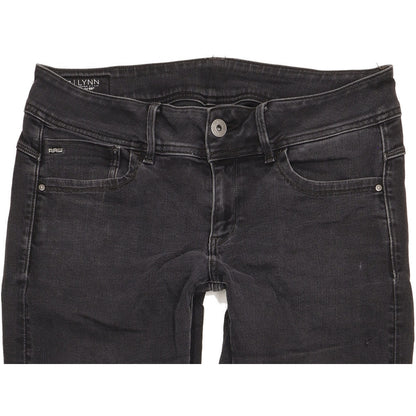G-Star Lynn Women Black Skinny Slim Stretch Jeans W32 L35