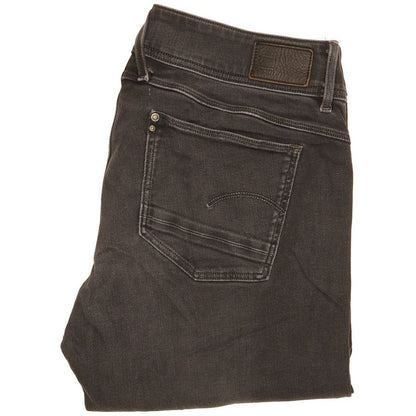 G-Star Lynn Women Black Skinny Slim Stretch Jeans W32 L35