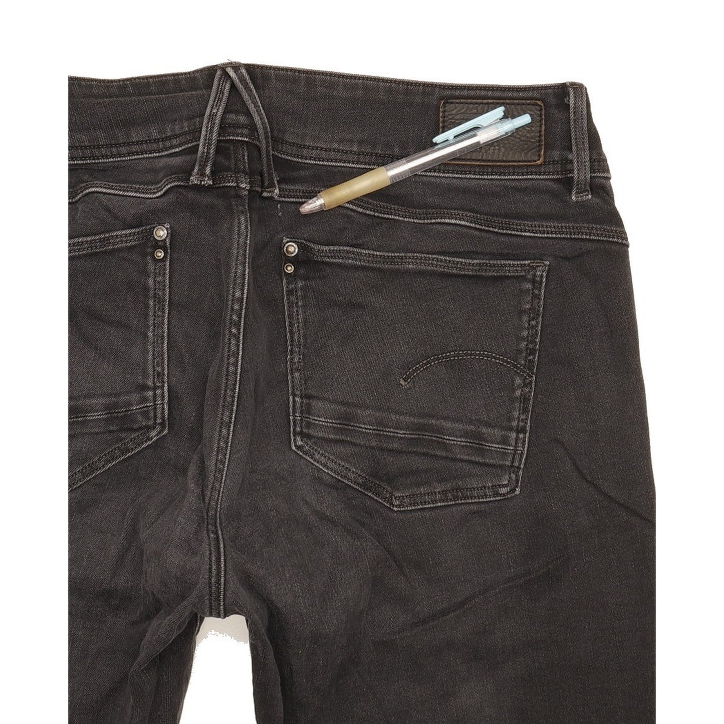 G-Star Lynn Women Black Skinny Slim Stretch Jeans W32 L35