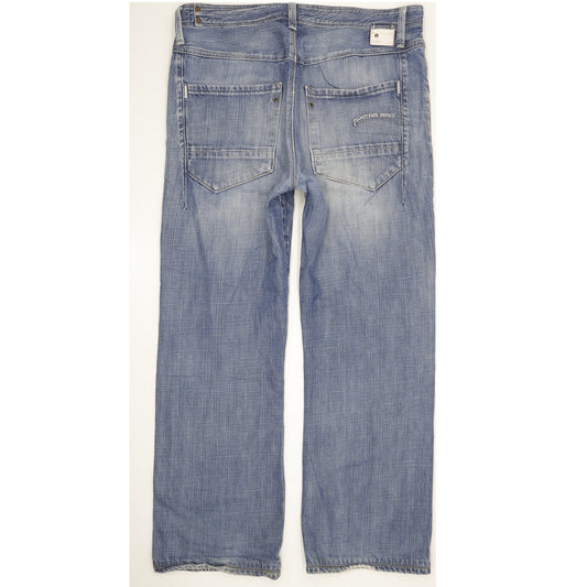 G-Star New Locker Men Blue Straight Regular Jeans W34 L30
