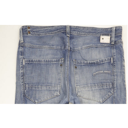 G-Star New Locker Men Blue Straight Regular Jeans W34 L30