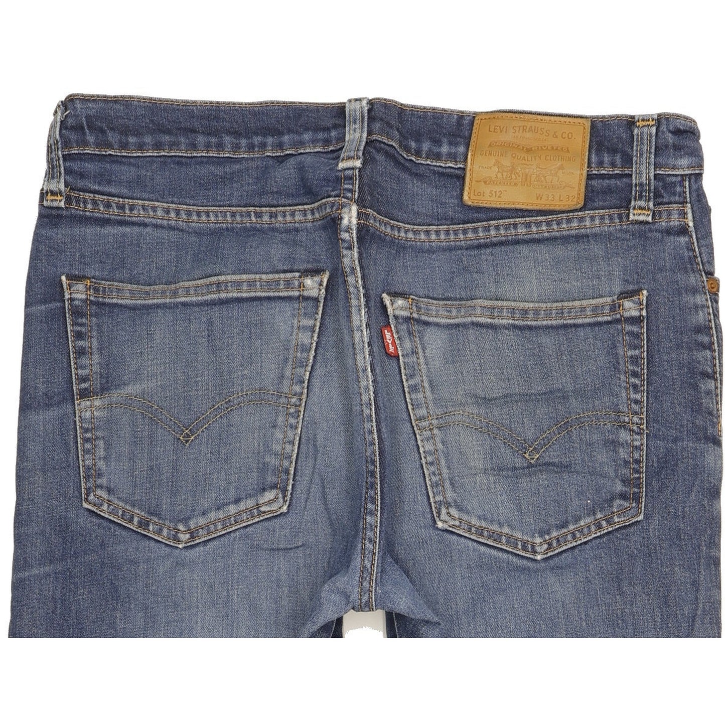 Levi's 512 Men Blue Tapered Slim Jeans W33 L31